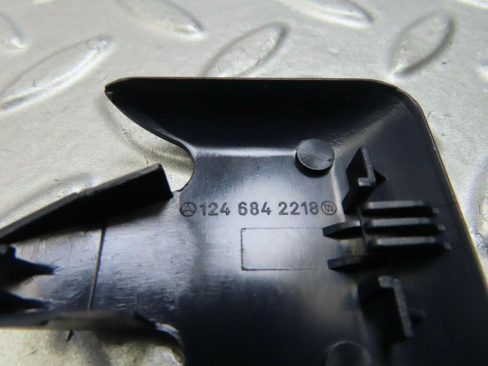 9337 Mercedes-Benz C124 300CE Coupe Left Front Seat Rail Trim Cover 1246842218