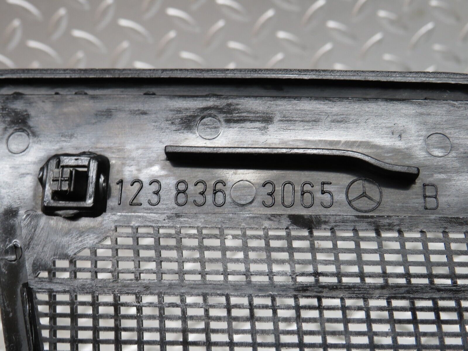 28241 Mercedes-Benz S123 240D Wagon Left Interior Chrome Latch Trim 1237230124