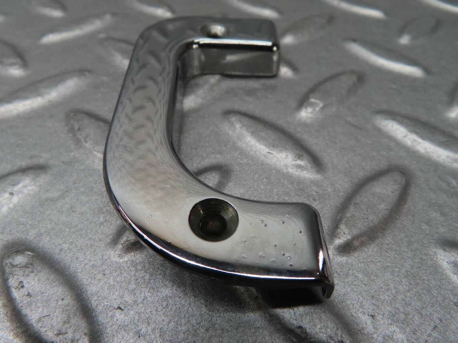 13554 Mercedes-Benz W123 200 Left Interior Chrome Door Latch Trim 1237230124
