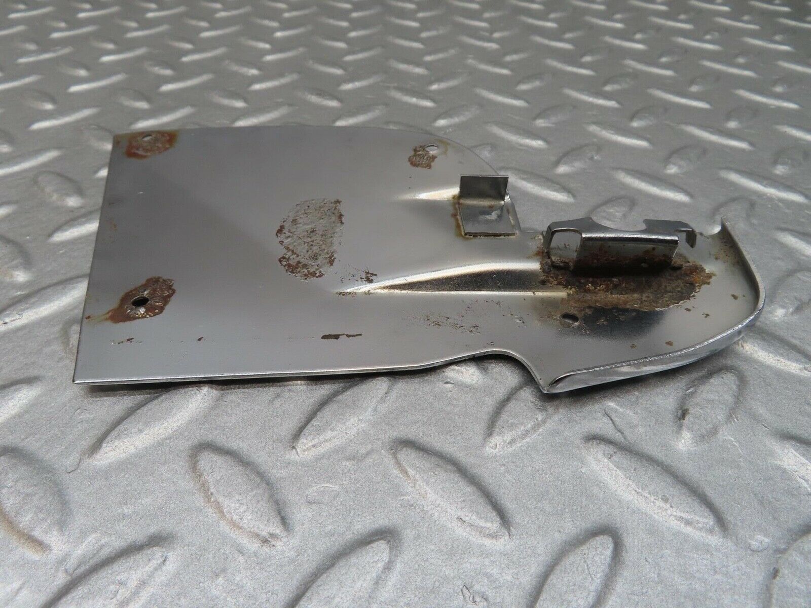 13975 Mercedes-Benz C107 280SLC B Pillar Chrome Cover Plate Left Side