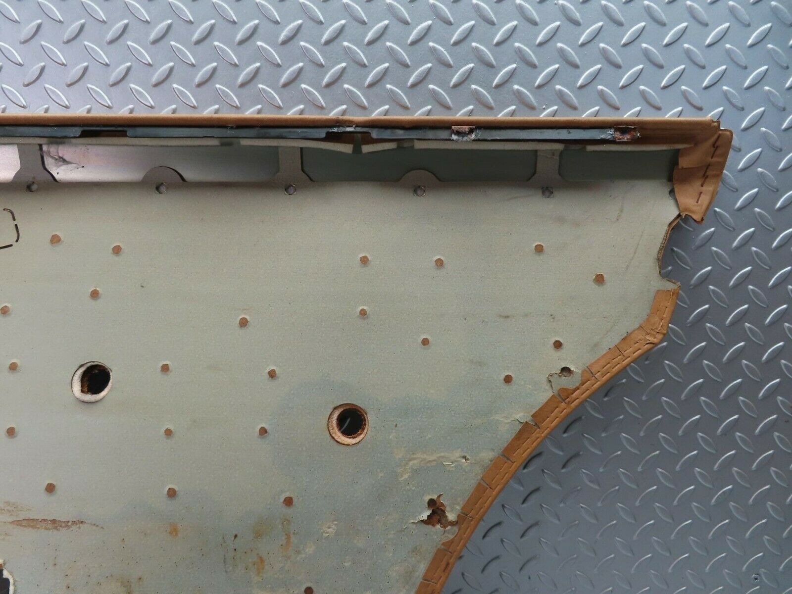 10868 Mercedes-Benz W123 230E Rear Left Door Card Panel Beige