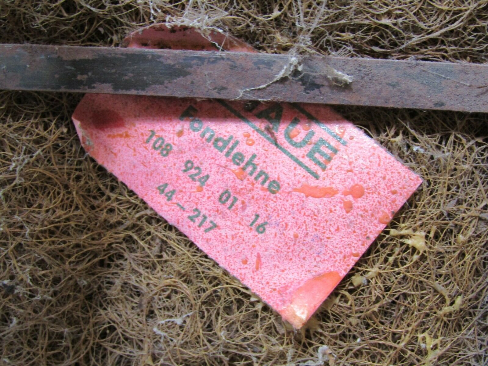 3256 Mercedes-Benz W108 Rear Seat Blue Faux Leather 1089240116