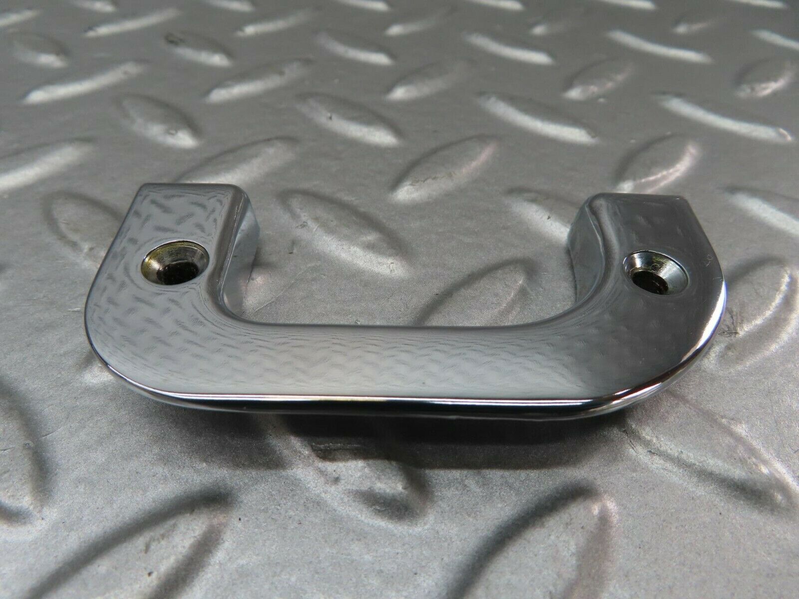 15228 Mercedes-Benz W123 230E Left Interior Chrome Door Latch Trim 1237230124