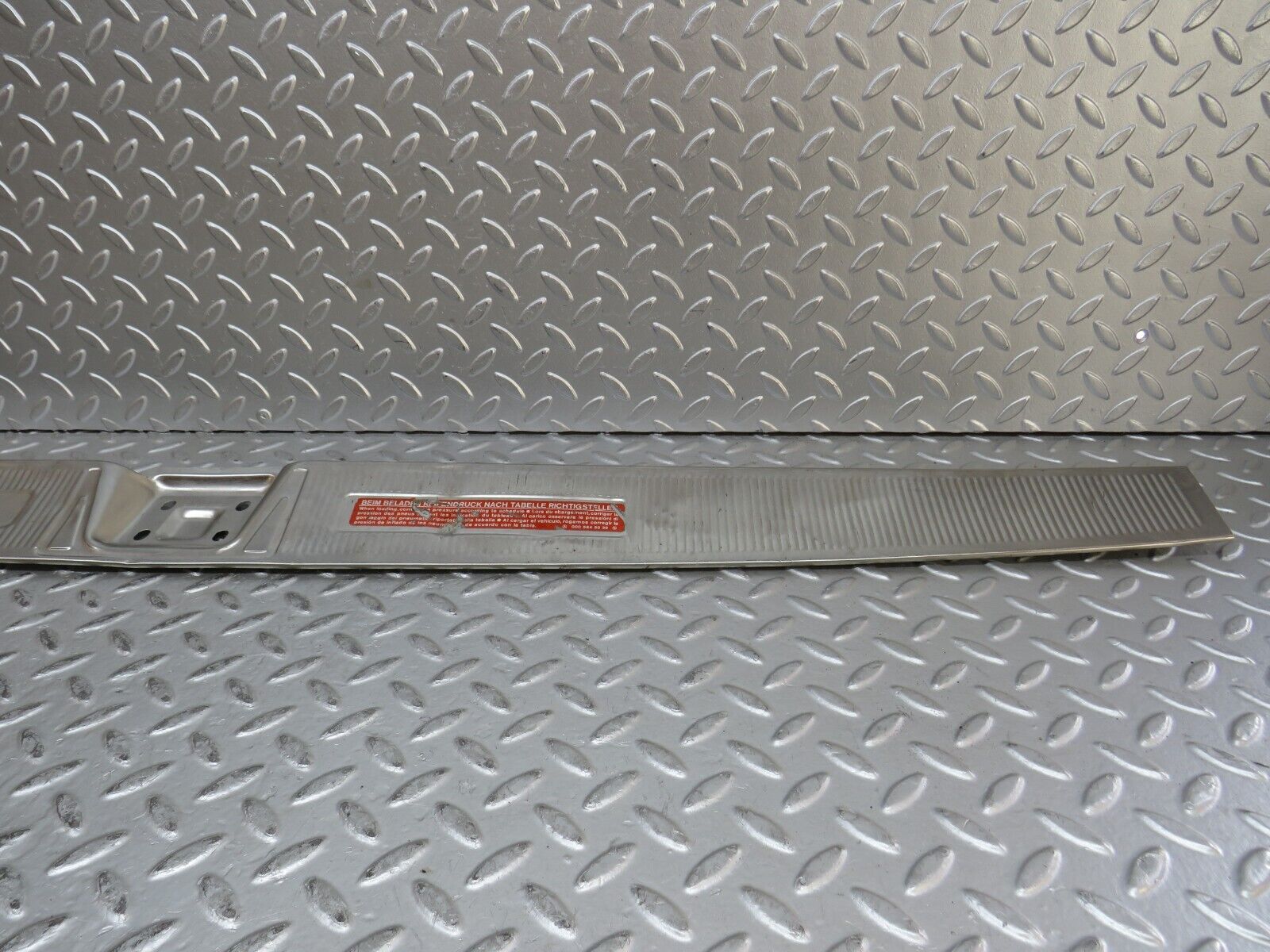 28216 Mercedes-Benz S123 240D Wagon Trunk Ornamental Chrome Cover 1236681089