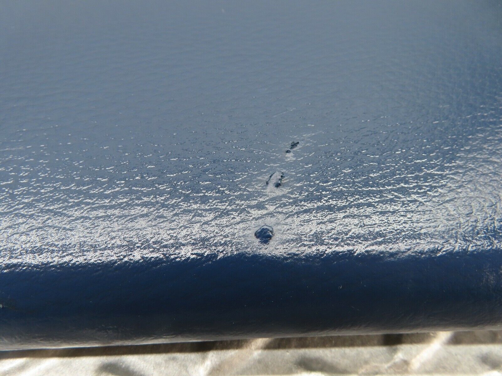 17935 Mercedes-Benz W123 200 C Pillar Cover Panel Left Side Blue 1236900325