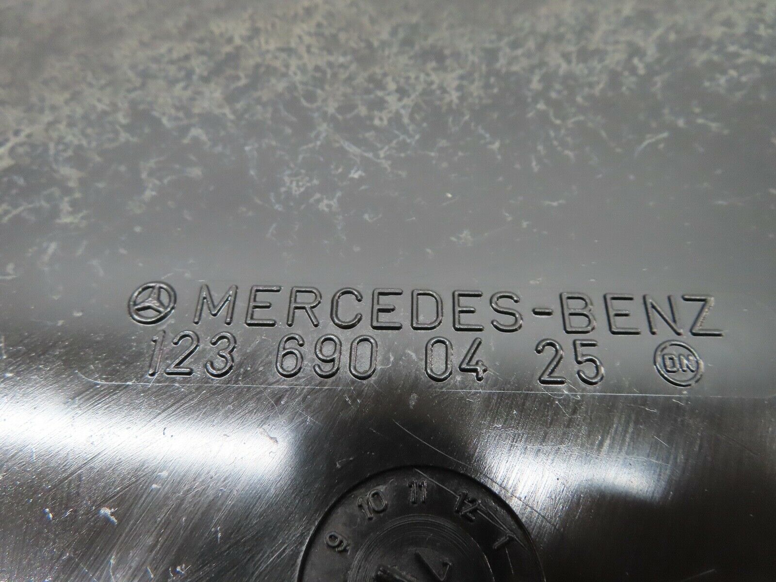 17936 Mercedes-Benz W123 200 C Pillar Cover Panel Right Side Blue 1236900425