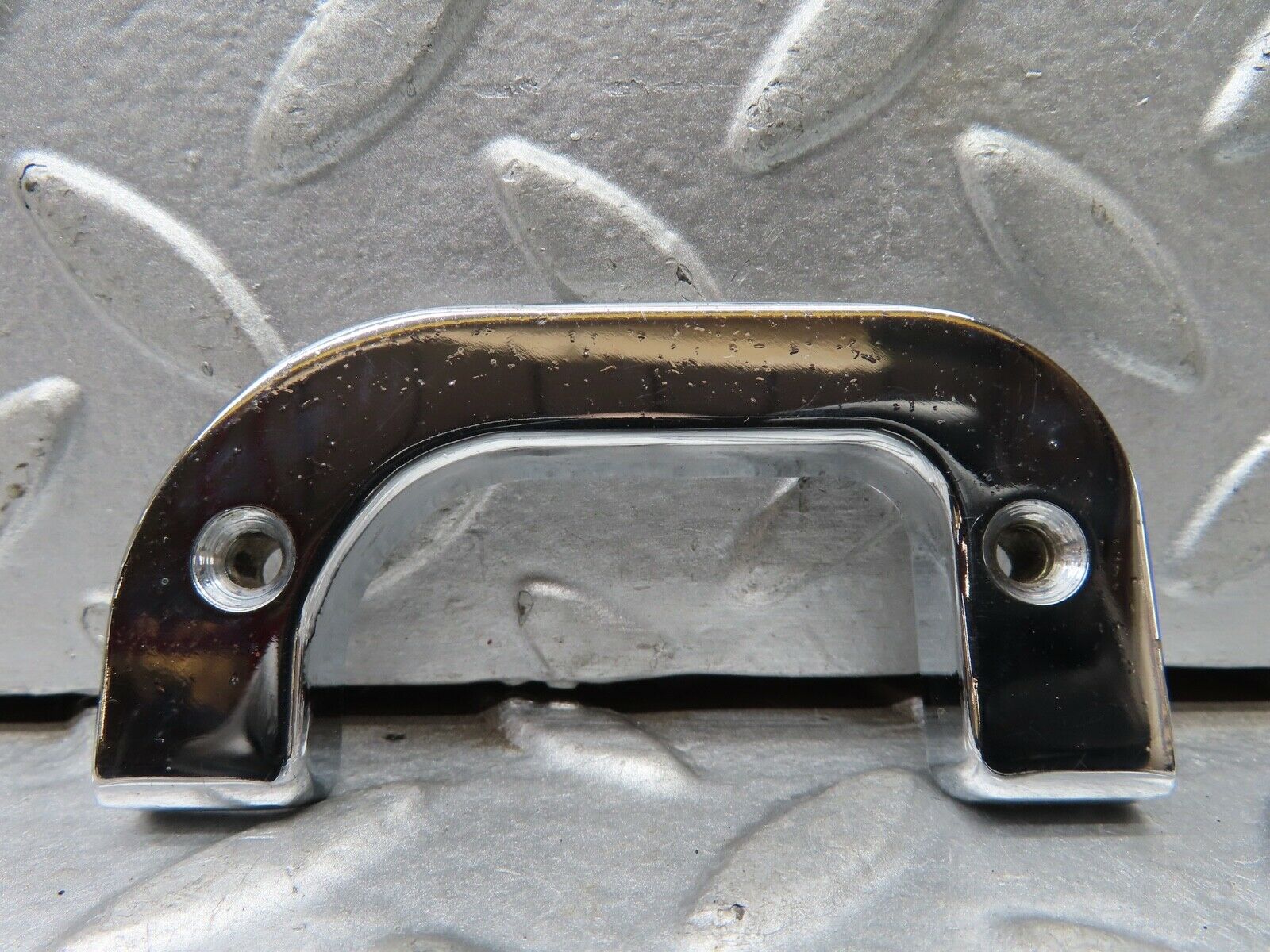 19166 Mercedes-Benz W123 300D Left Chrome Door Latch Trim 1237230124