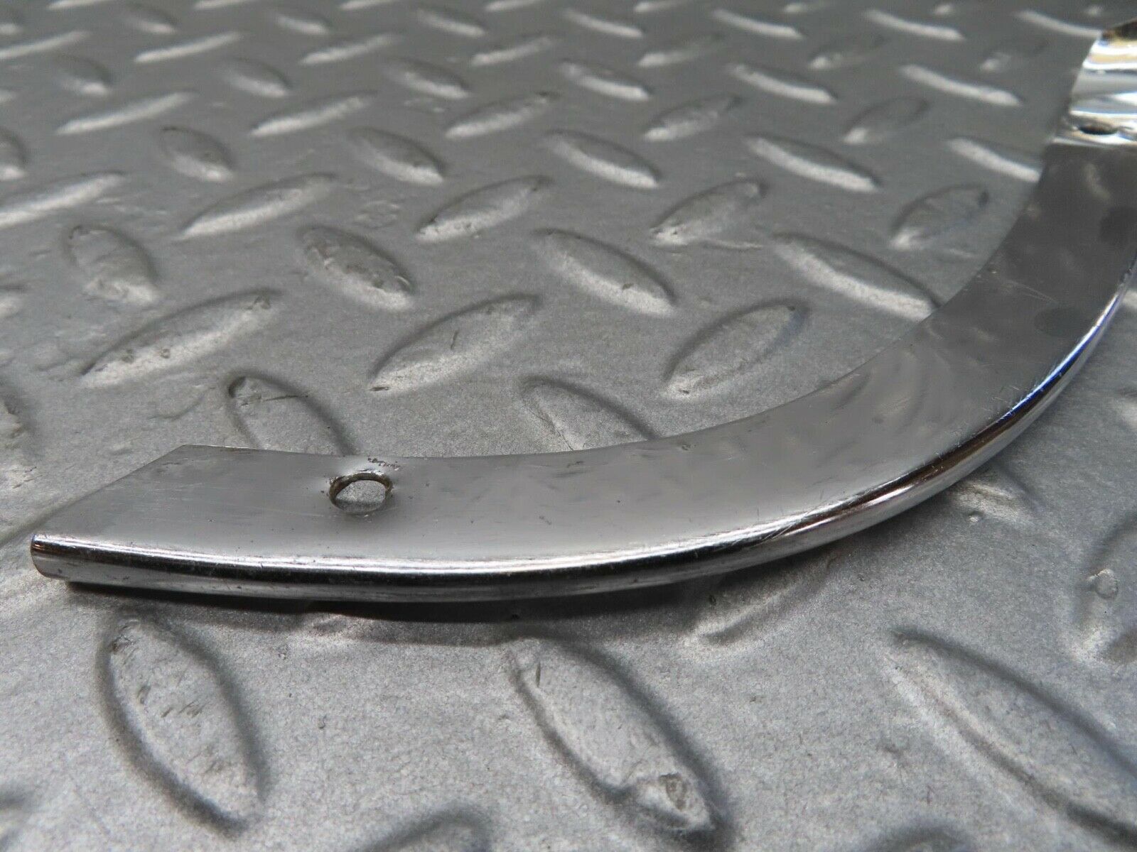 14215 Mercedes-Benz W116 350SE Headlight Upper Chrome Fender Wing Trim Pair