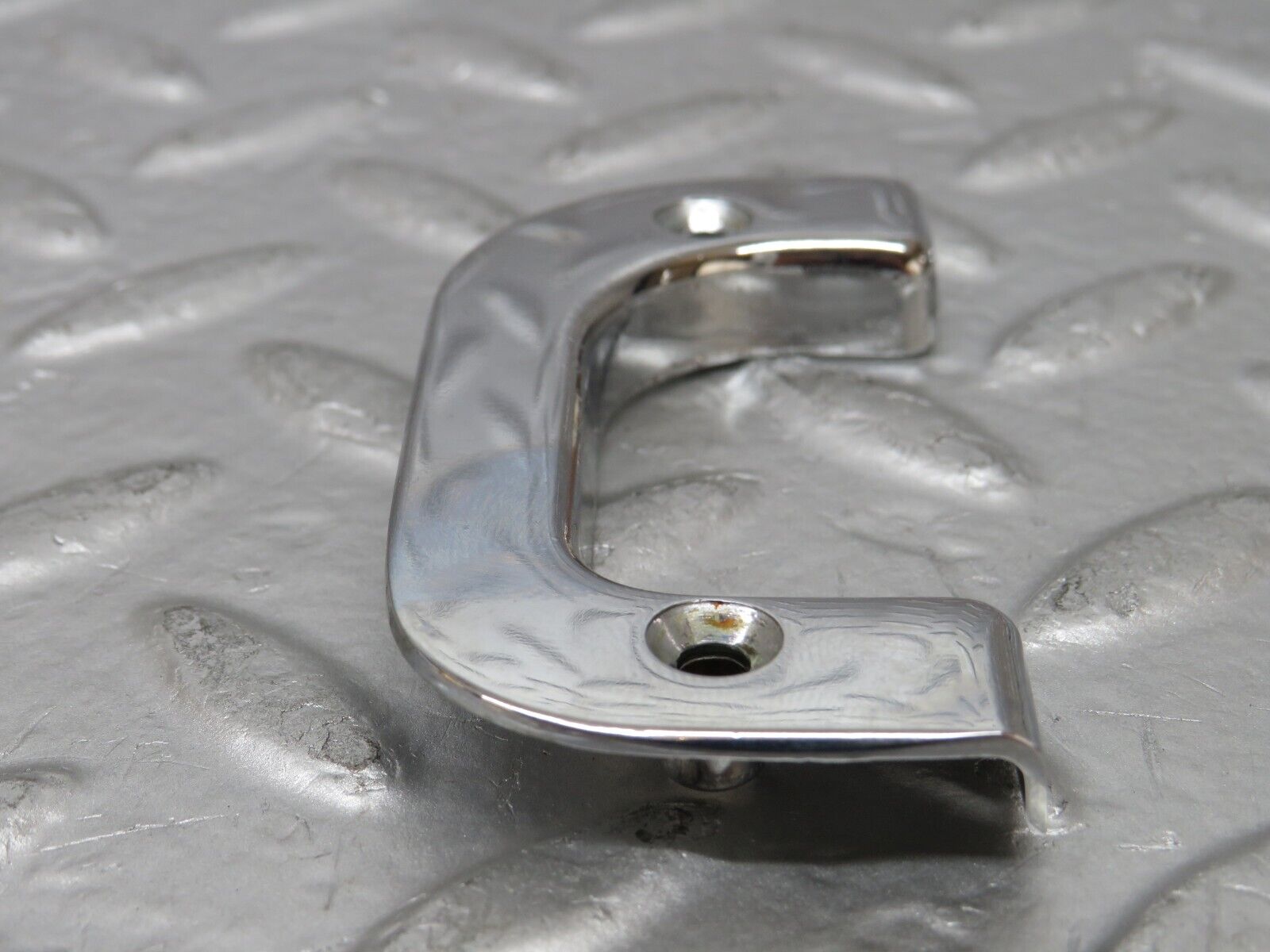 25547 Mercedes-Benz W123 200 Right Interior Chrome Door Latch Trim 1237230224