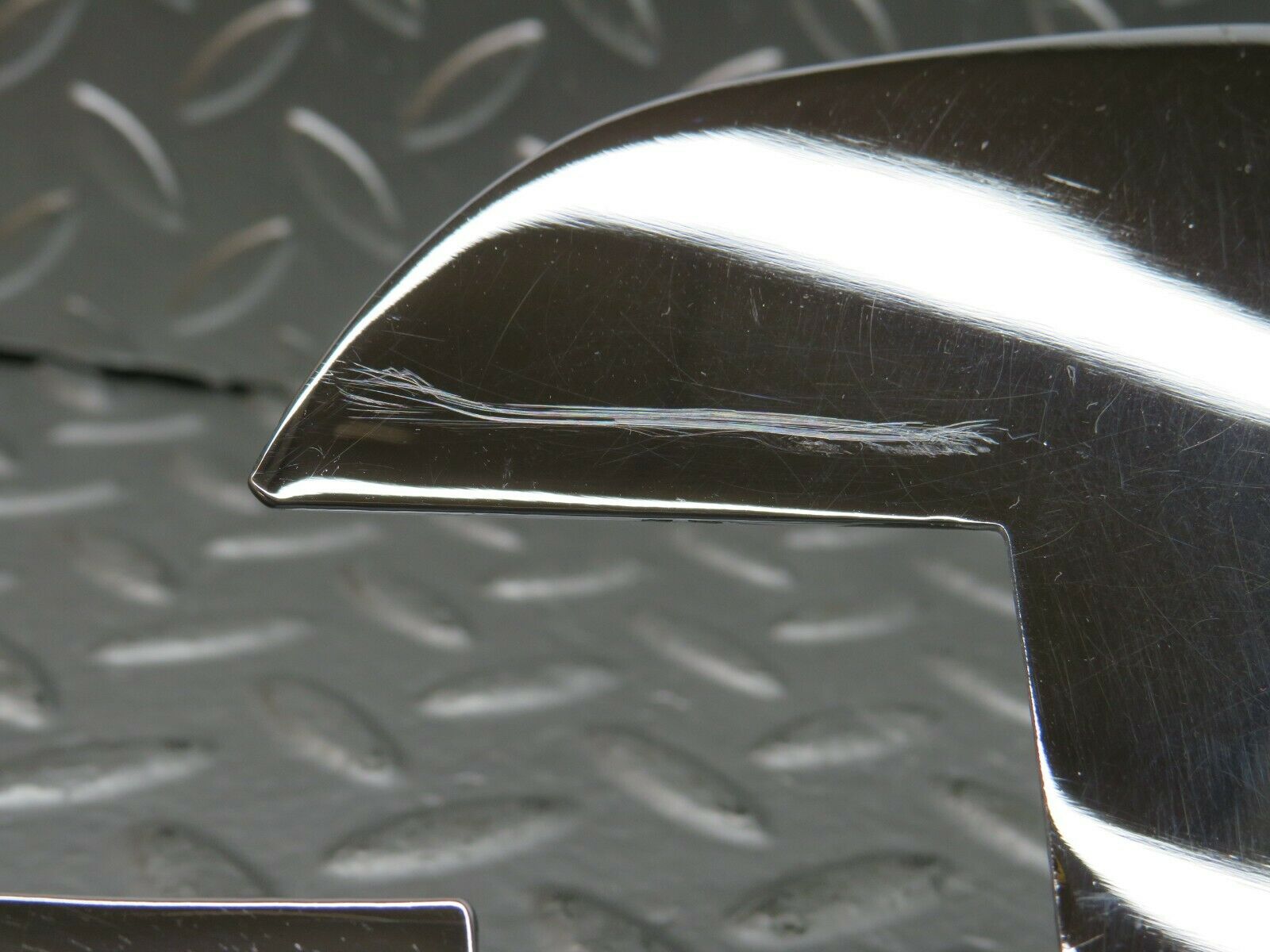 22749 Mercedes-Benz C107 450SLC Coupe Door Moulding Trim Chrome Right Side