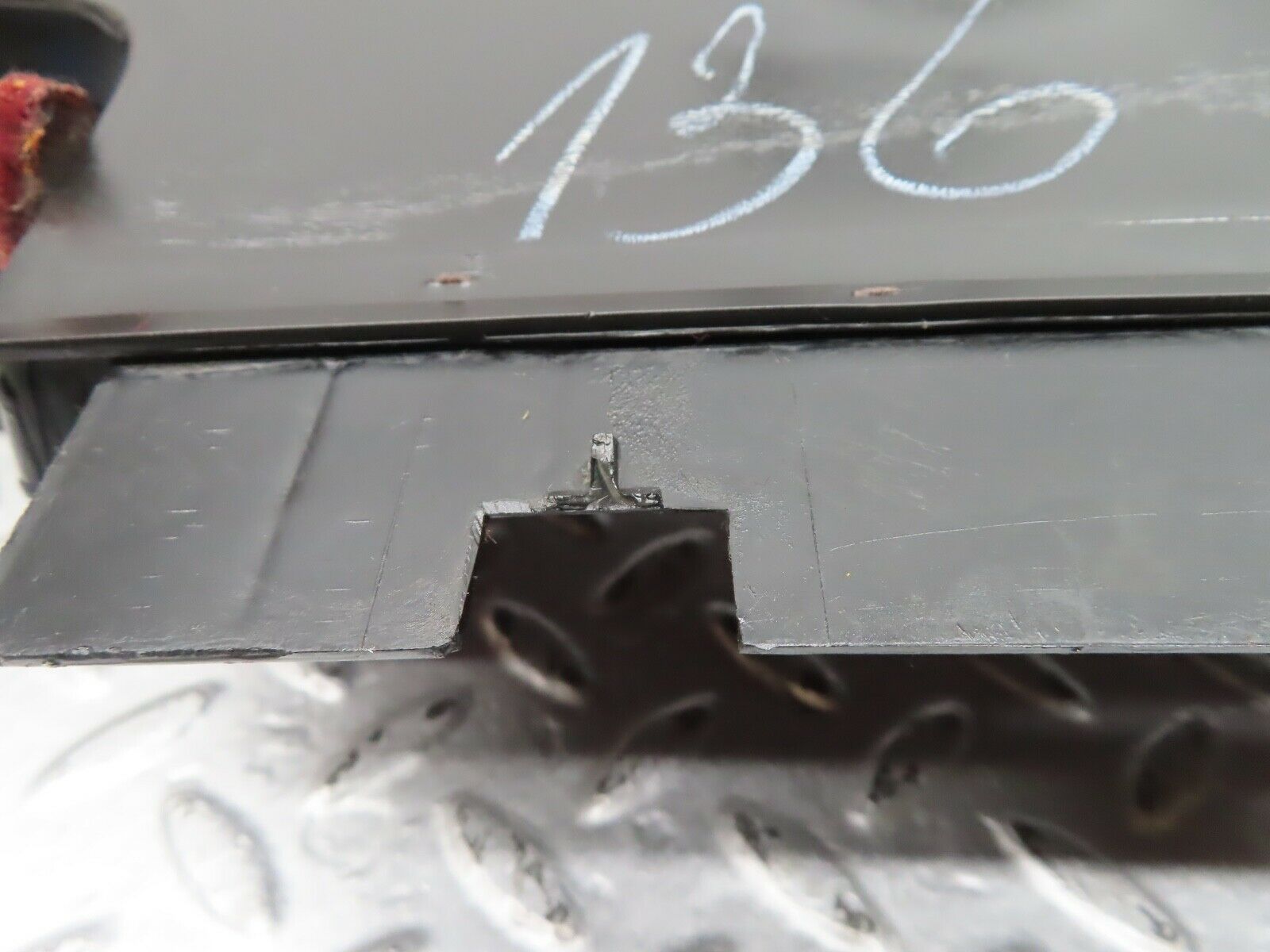 21501 Mercedes-Benz W126 300SE Under Dash Panel Right Burgundy Red 1268305244