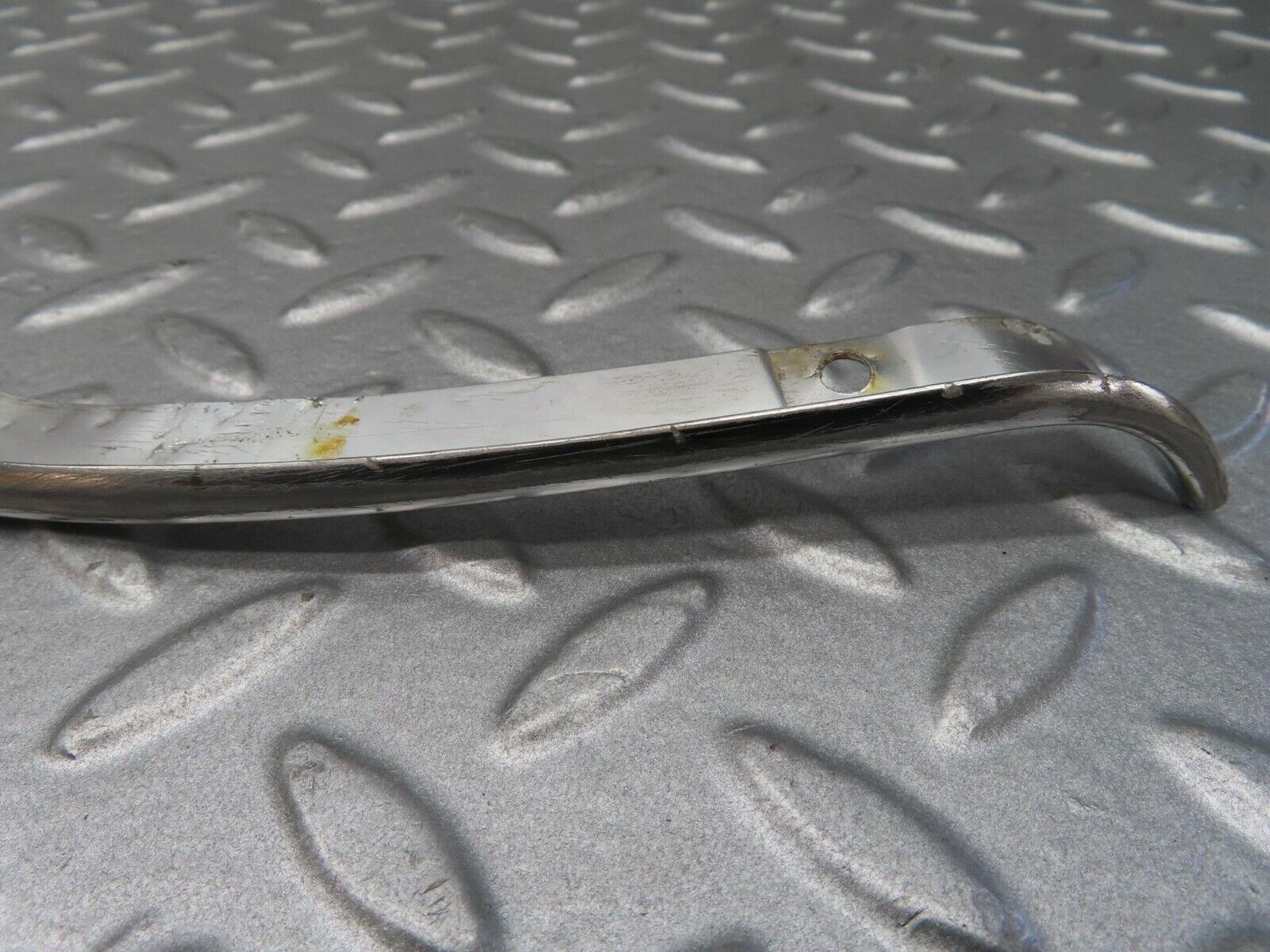 14215 Mercedes-Benz W116 350SE Headlight Upper Chrome Fender Wing Trim Pair