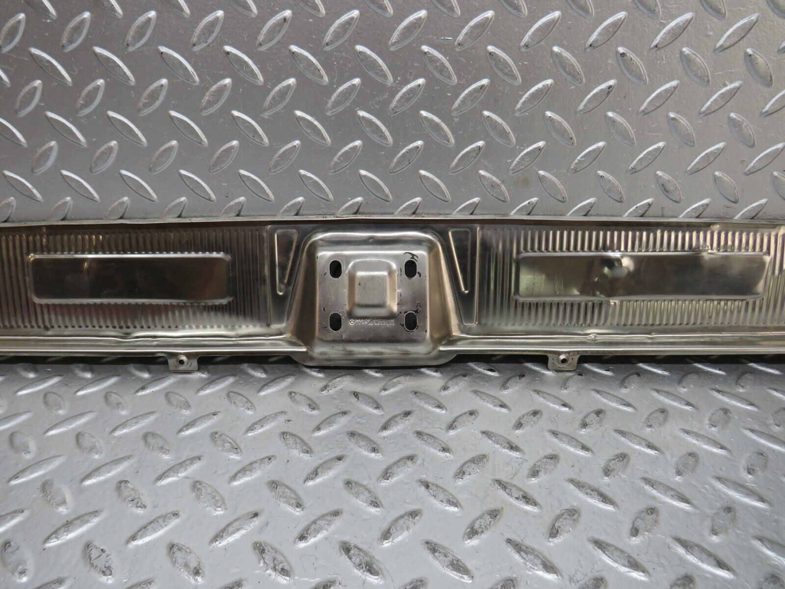 28216 Mercedes-Benz S123 240D Wagon Trunk Ornamental Chrome Cover 1236681089