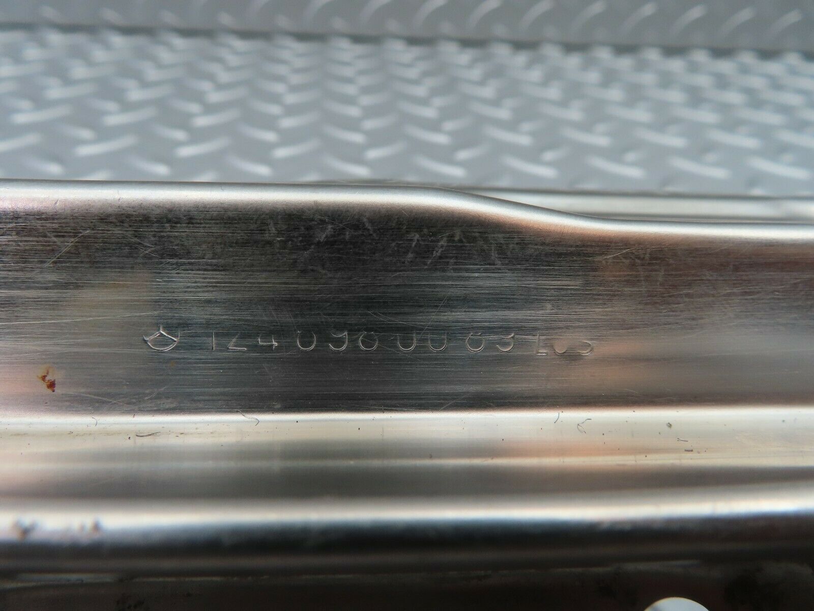 6625 Mercedes-Benz S124 E220 Wagon Trunk Edge Chrome Moulding 1246980089