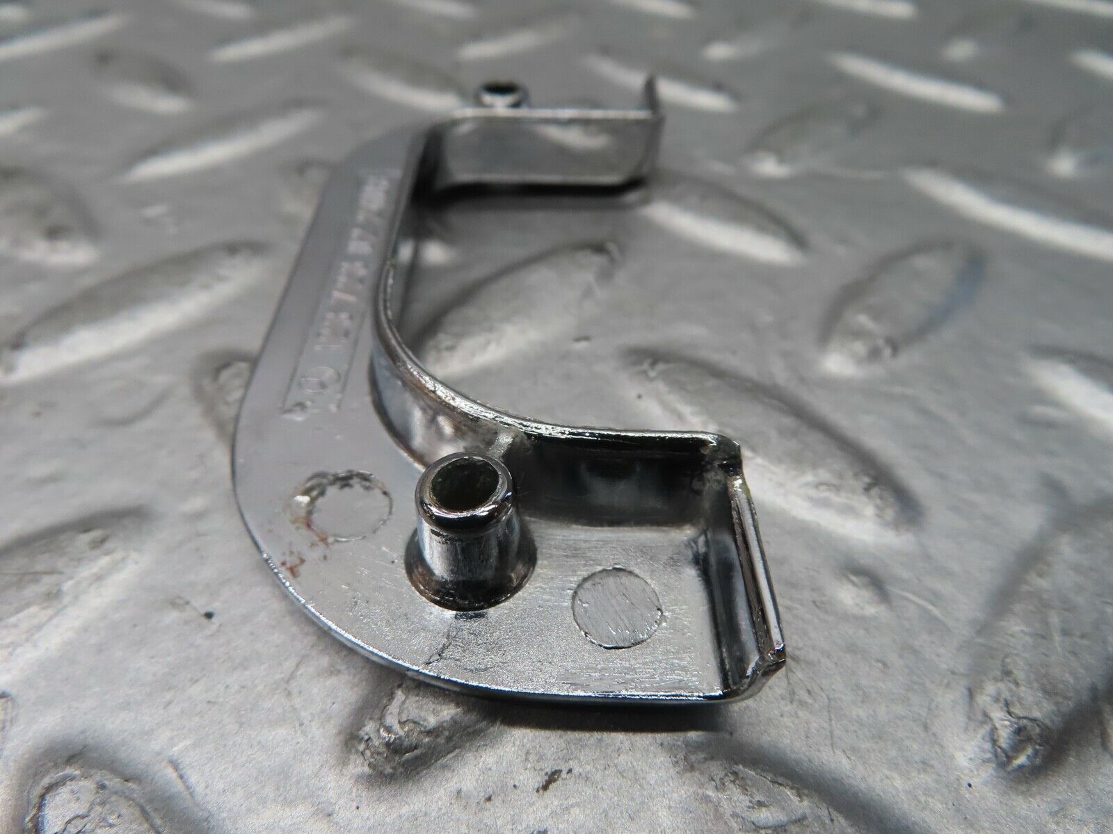 21489 Mercedes-Benz W126 300SE Right Chrome Door Latch Trim 1237230224