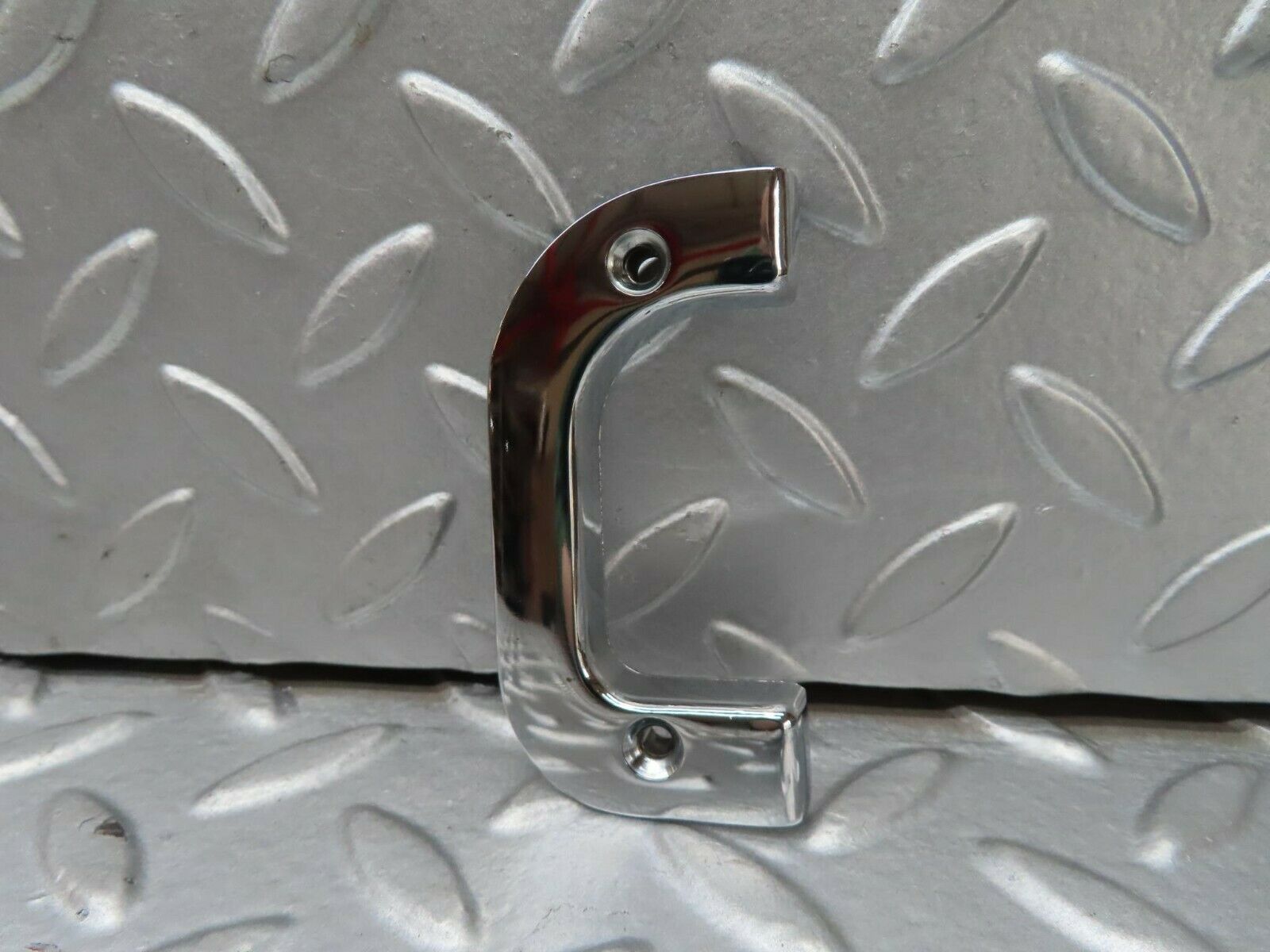 15227 Mercedes-Benz W123 230E Right Interior Chrome Door Latch Trim 1237230224