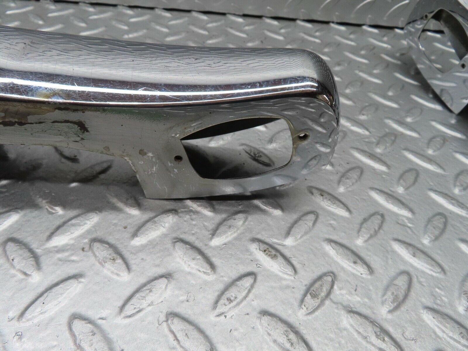 19795 Mercedes-Benz W121 190b Ponton Rear Bumper Chrome Overriders Pair