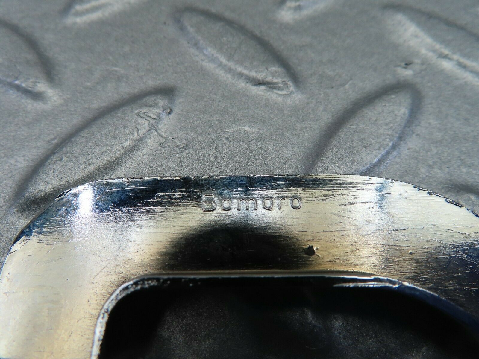 7849 Mercedes-Benz W115 220D Left Interior Chrome Door Latch Trim