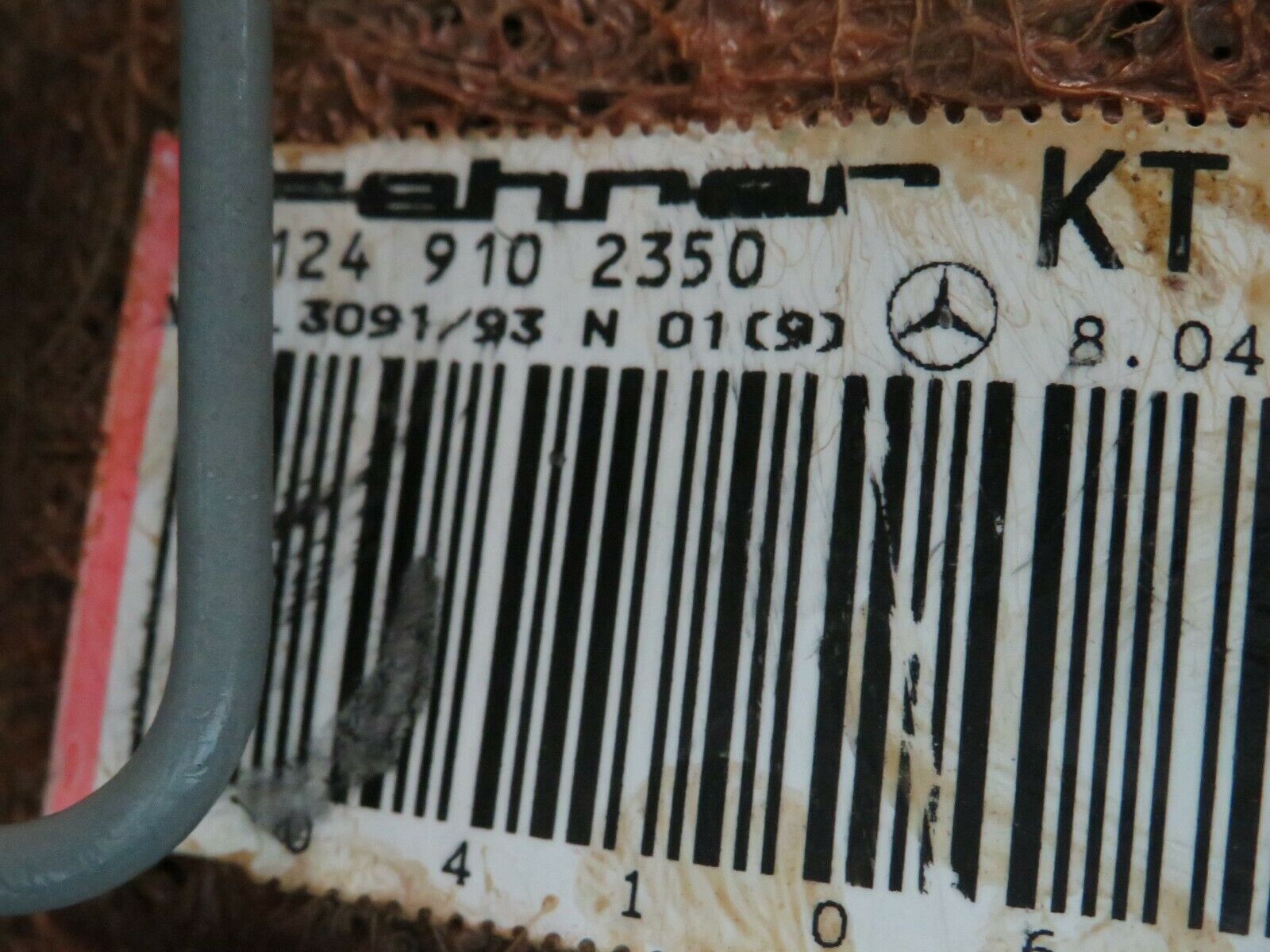 22382 Mercedes-Benz C124 E220 Coupe Front Right Seat Leather Grey 1249102350