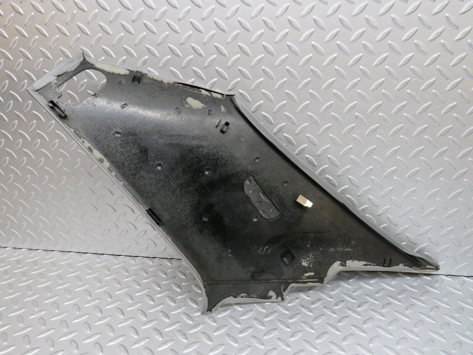 35961 Mercedes-Benz W126 420SE C Pillar Cover Panel Left Side Grey 1266950344