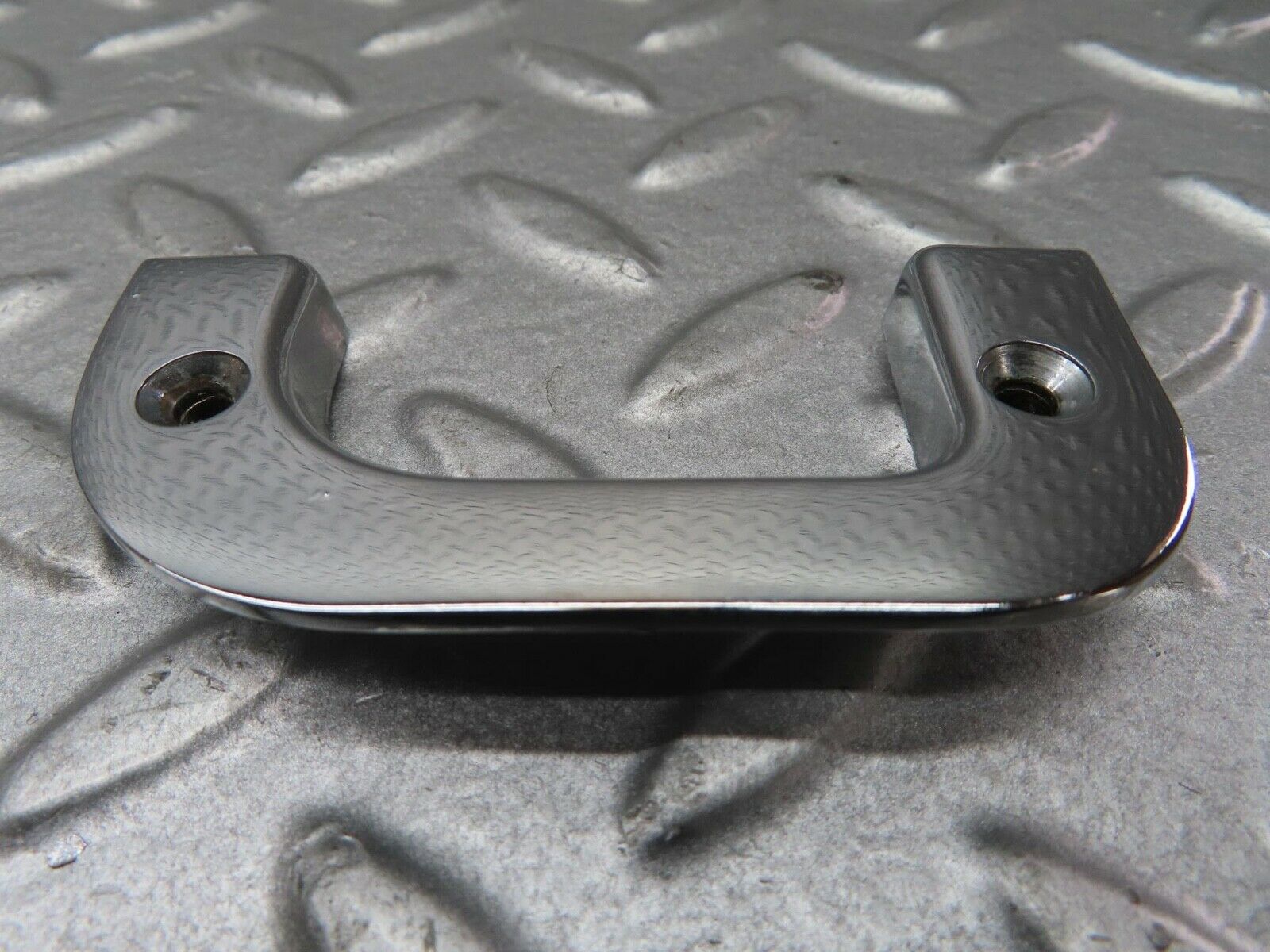 13553 Mercedes-Benz W123 200 Right Interior Chrome Door Latch Trim 1237230224