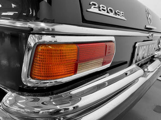 Mercedes W108 280 SE classic black rear taillight chrome bumper photo