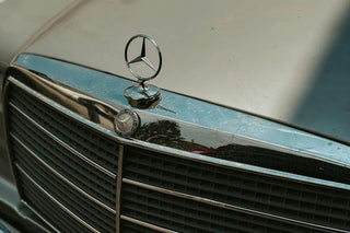 Mercedes classic chrome grille bonnet star badge photo