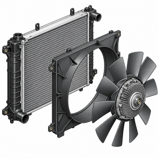 W221 Engine Cooling Components