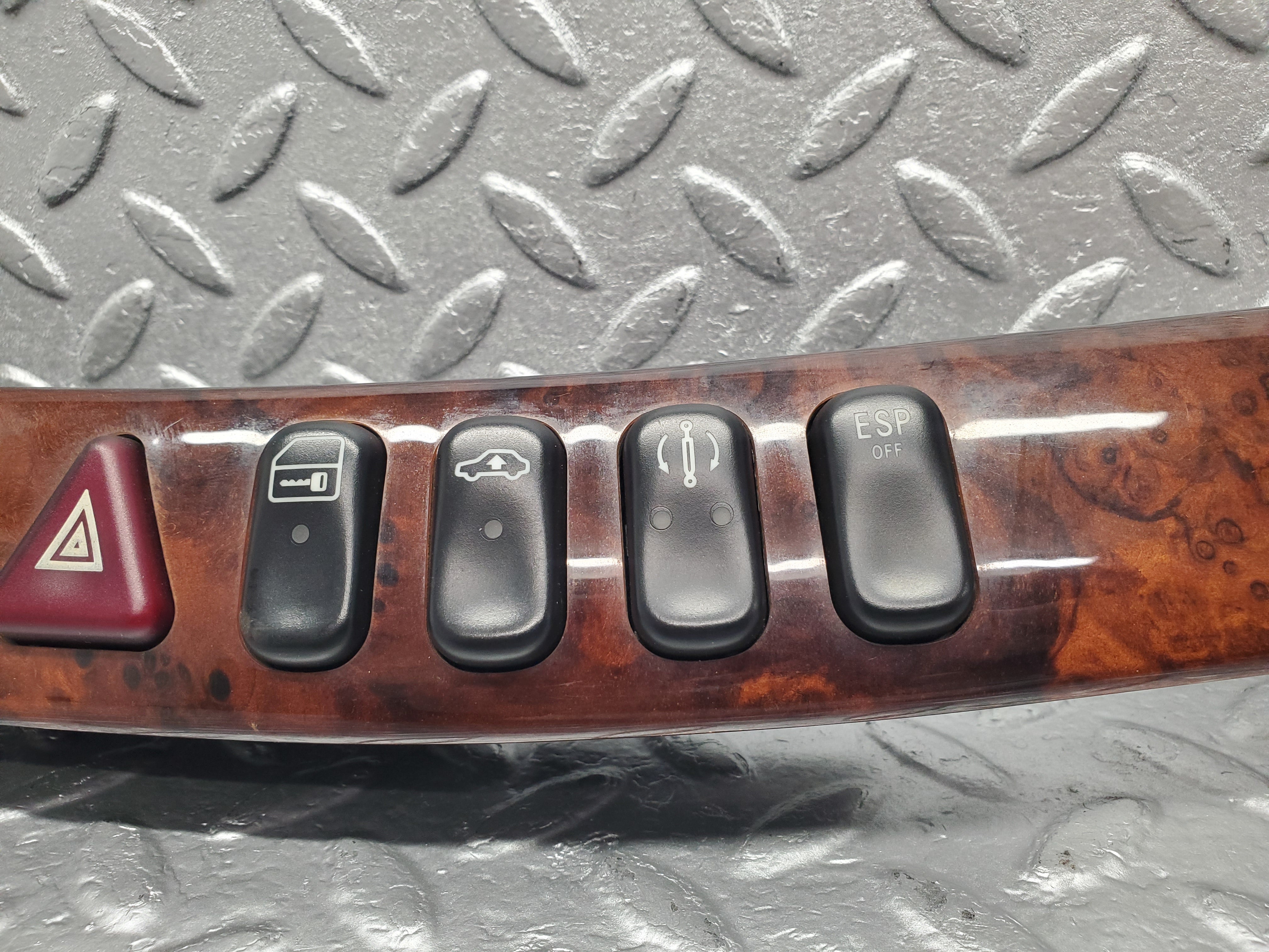 1590 Mercedes-Benz W220 S430 Dashboard Trim Panel With Buttons