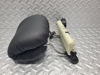 W220 rear headrest black leather used OEM