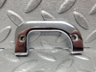 W123 Lang right interior chrome door latch trim used OEM