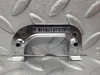 W123 Lang right interior chrome door latch trim used OEM
