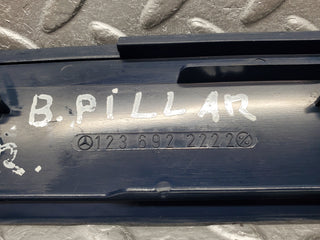 V123 W123 Lang b pillar bottom cover right blue used OEM