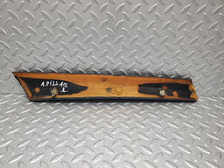 W123 Lang a pillar cover panel left side blue used OEM