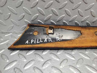 W123 Lang a pillar cover panel right side blue used OEM