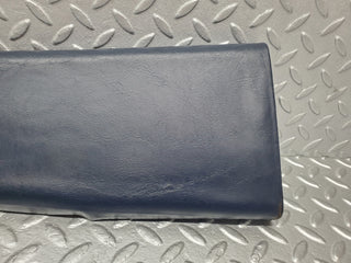 W123 Lang b pillar cover right side blue used OEM