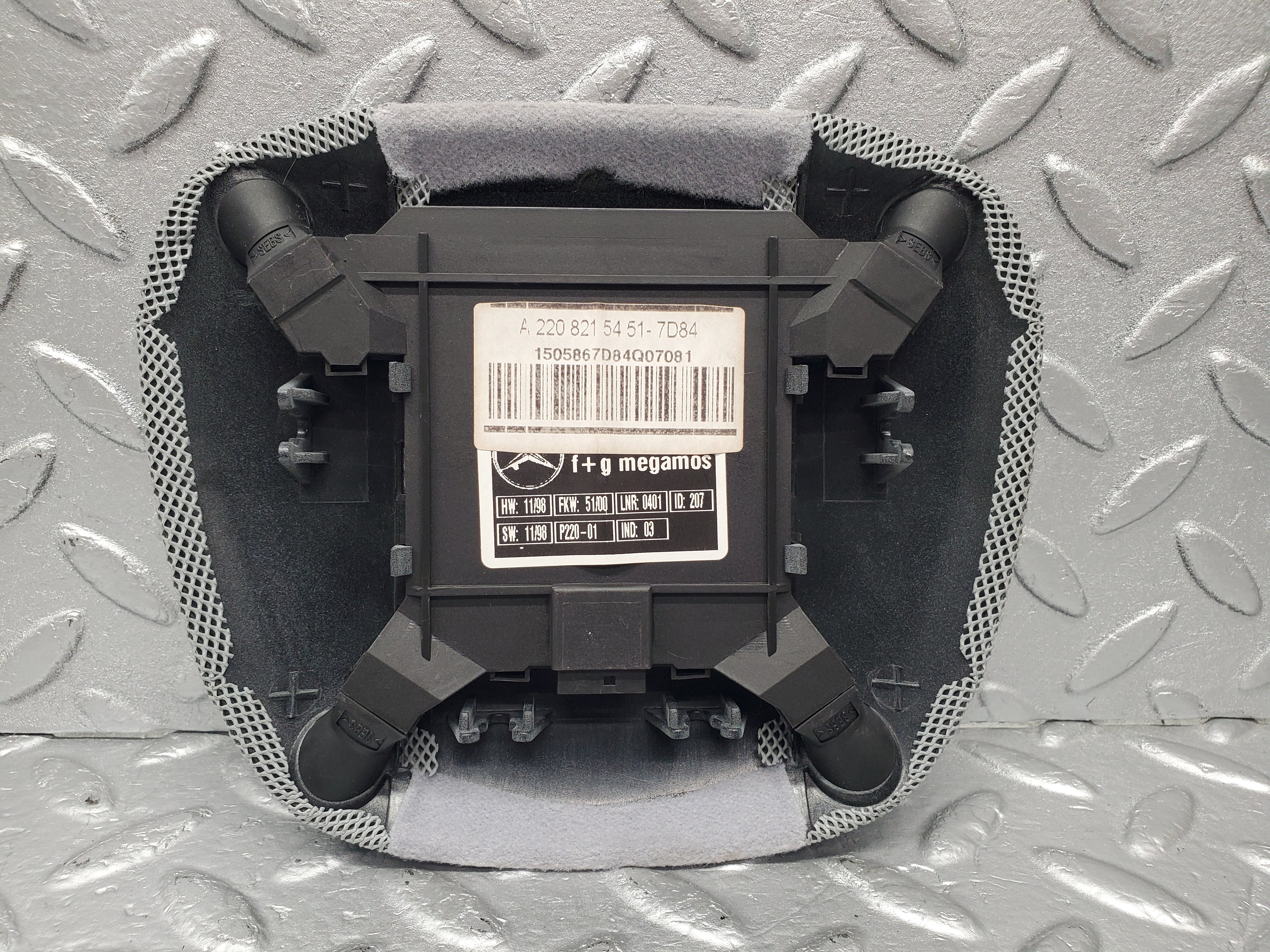1512 Mercedes-Benz W220 S430 Interior Roof Alarm Sensor 2208215451