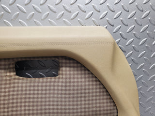 W116 front left door card beige used OEM
