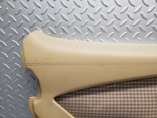 W116 front left door card beige used OEM