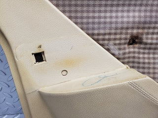 W116 front left door card beige used OEM