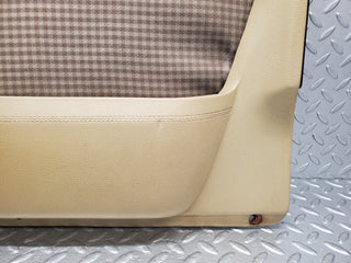 W116 front left door card beige used OEM
