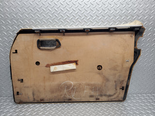 W116 front left door card beige used OEM