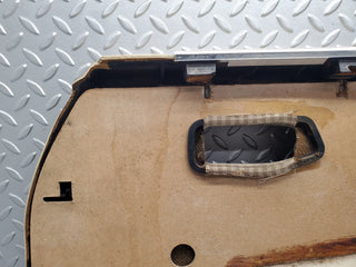 W116 front left door card beige used OEM
