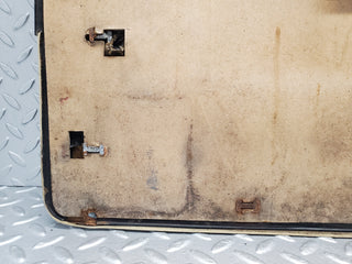 W116 front left door card beige used OEM