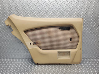 W116 rear left door card beige used OEM