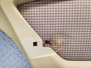 W116 rear left door card beige used OEM