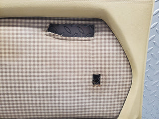 W116 rear left door card beige used OEM