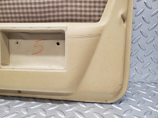 W116 rear left door card beige used OEM