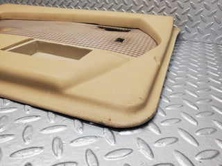 W116 rear left door card beige used OEM