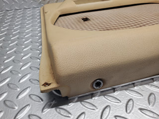 W116 rear left door card beige used OEM